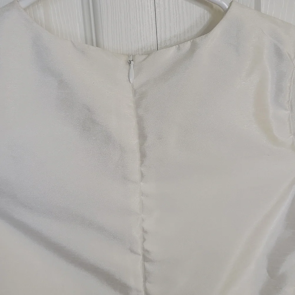 Carter’s Girls Floral Dress White Lined Cap Sleeves Size 8